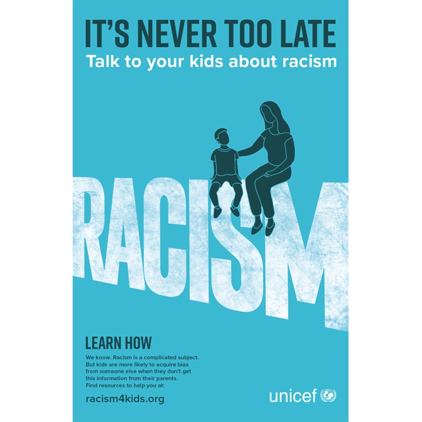 Poster Lets Talk About Racism