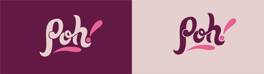 Pisco Poh logo in two variations