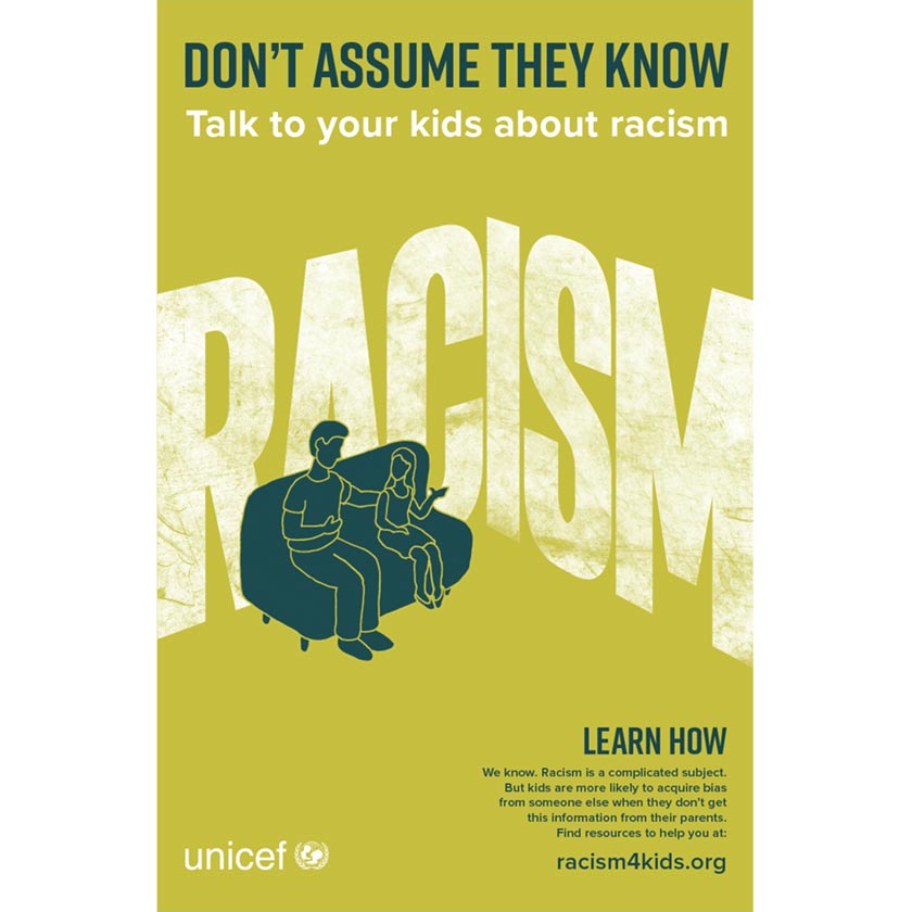 Poster Lets Talk About Racism