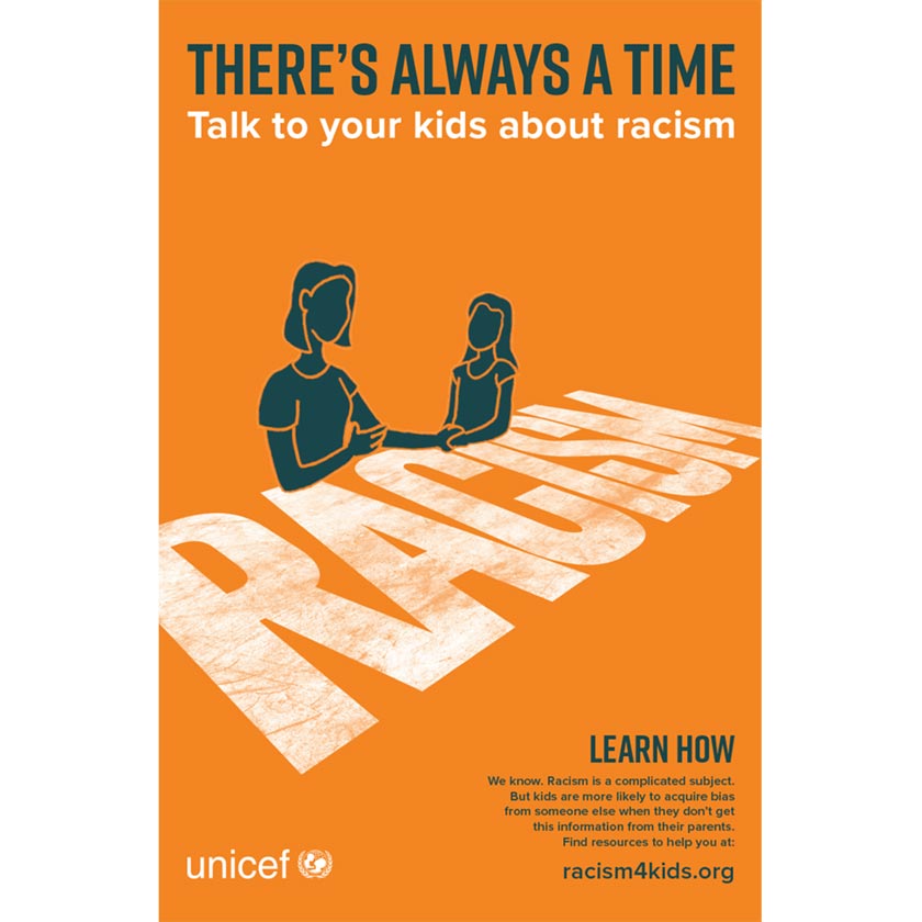 Poster Lets Talk About Racism